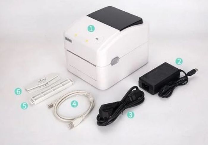 Термопринтер етикеток XPrinter XP-420B USB+Ethernet