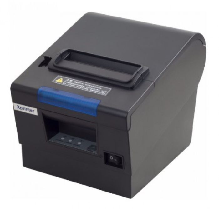 Чековий термопринтер 57/80мм зі дзвінком та світловою індикацією Xprinter XP-D610L (USB+LAN+RS232)