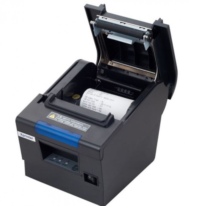 Чековий термопринтер 57/80мм зі дзвінком та світловою індикацією Xprinter XP-D610L (USB+LAN+RS232)